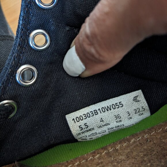 Cariuma Black Canvas OCA High Top - Women's 5.5 - Picture 9 of 9